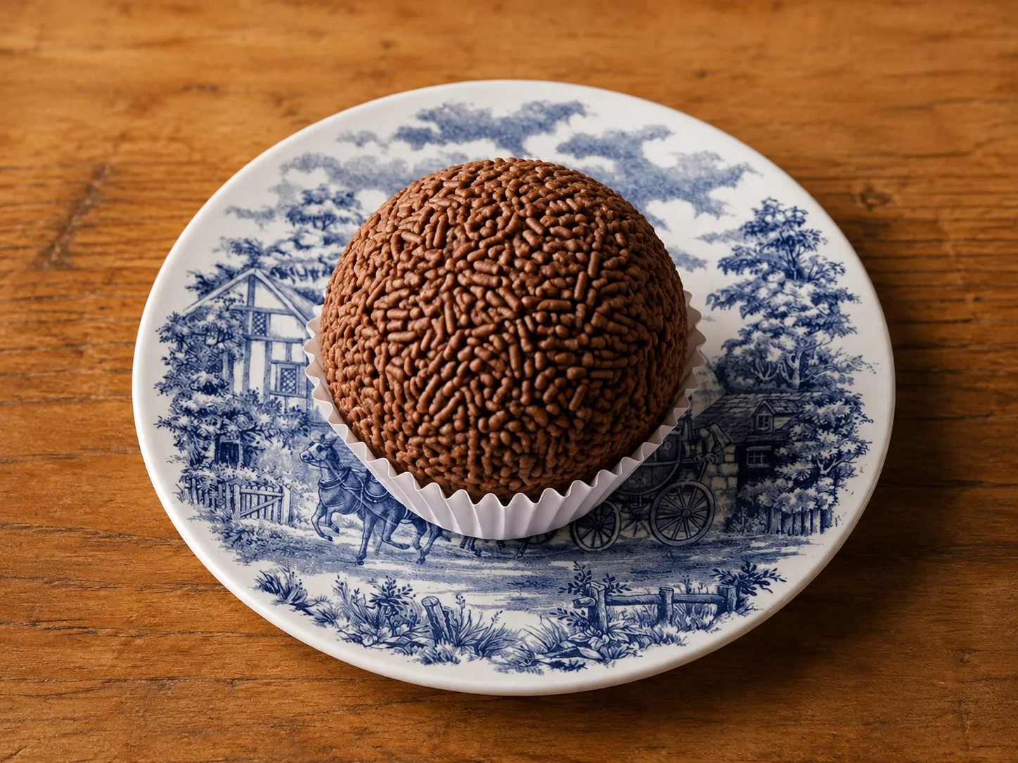 Brigadeiro de vó cremoso com granulado de chocolate
